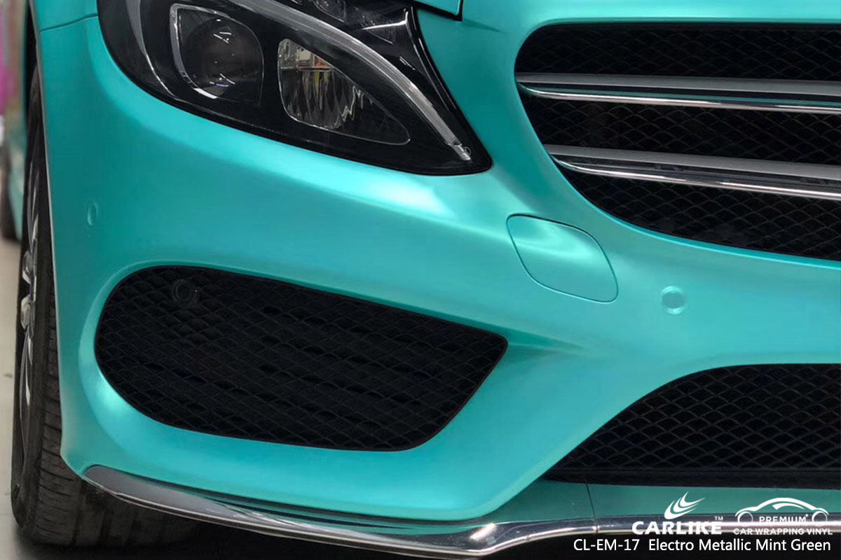 CARLIKE CL-EM-17 electro metallic mint green car wrap vinyl for Mercedes-Benz