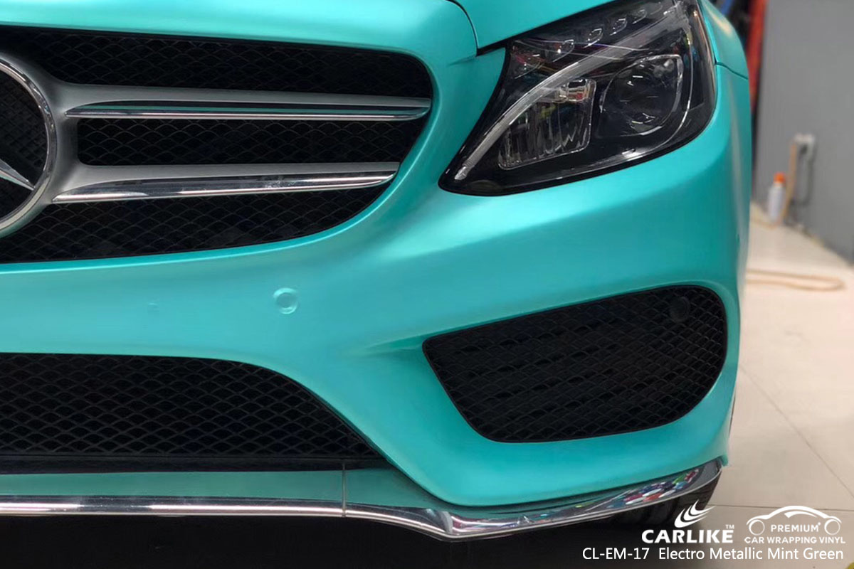 CARLIKE CL-EM-17 electro metallic mint green car wrap vinyl for Mercedes-Benz