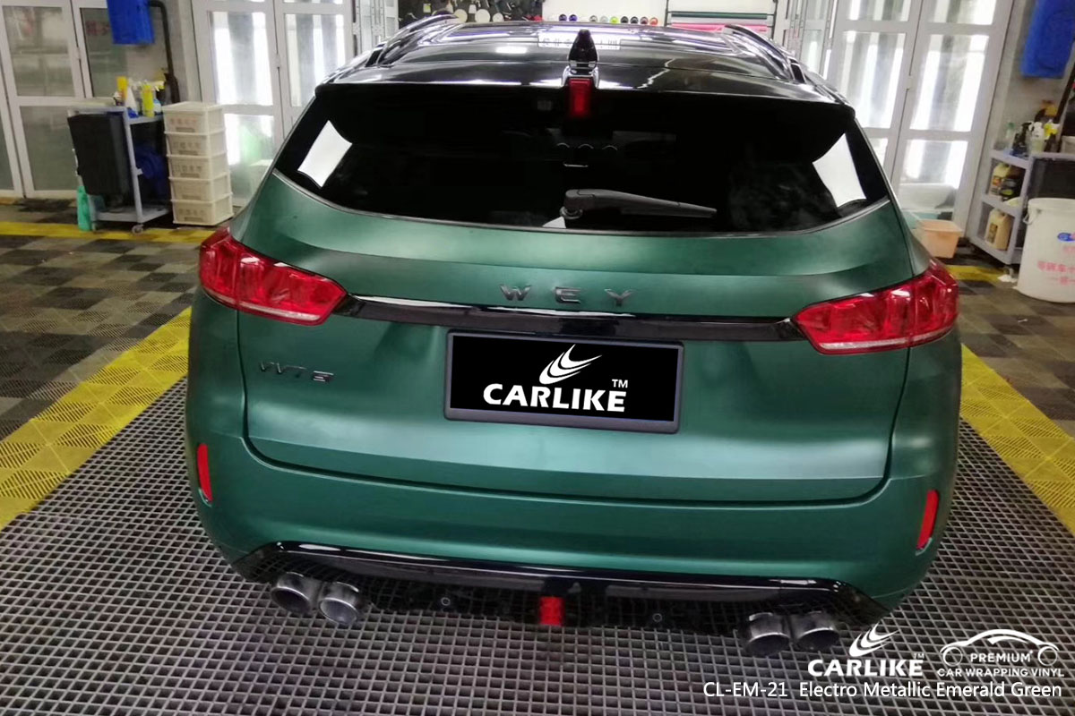 CARLIKE CL-EM-21 electro metallic emerald green car wrap vinyl for Wey