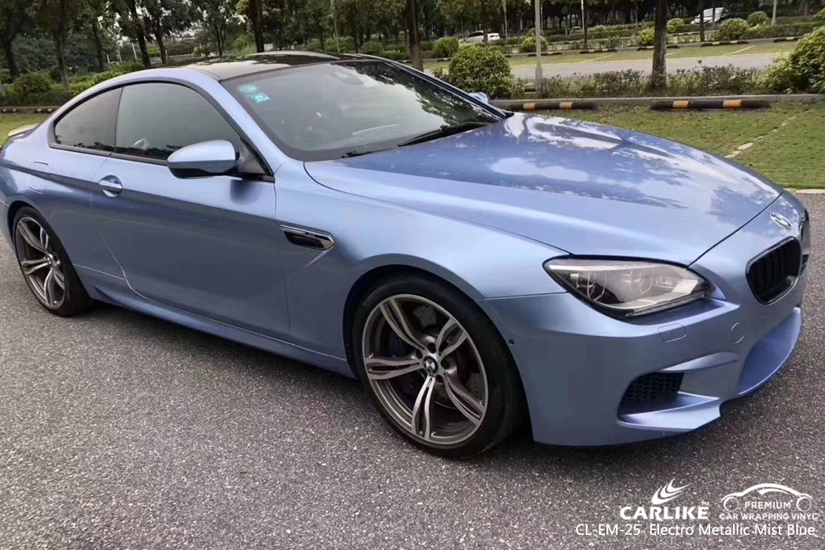 CARLIKE CL-EM-25 electro metallic mist blue car wrap vinyl for BMW