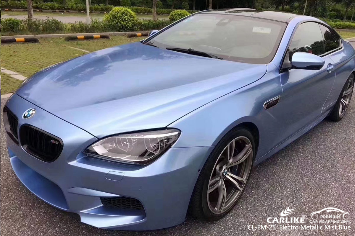 CARLIKE CL-EM-25 electro metallic mist blue car wrap vinyl for BMW