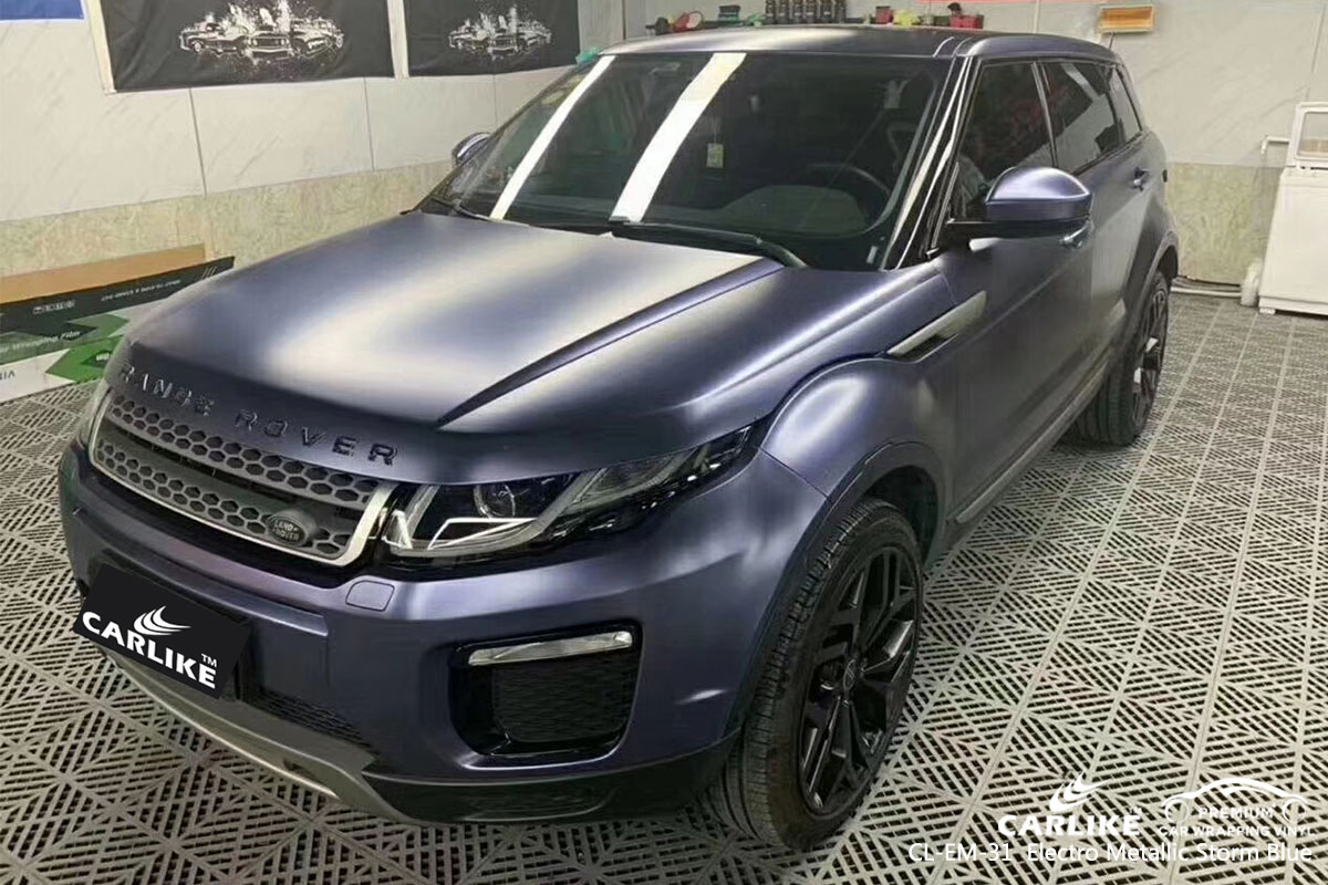 CARLIKE CL-EM-31 electro metallic storm blue car wrap vinyl for Land Rover