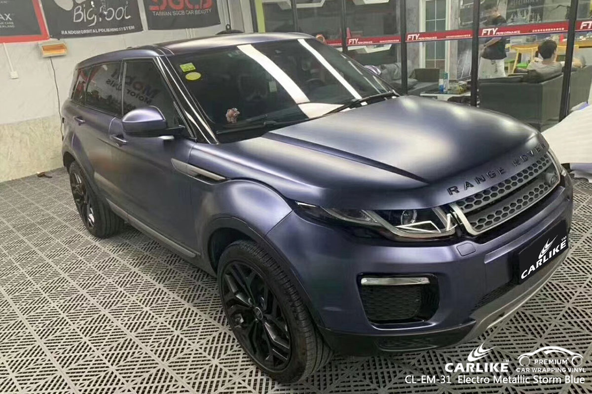 CARLIKE CL-EM-31 electro metallic storm blue car wrap vinyl for Land Rover