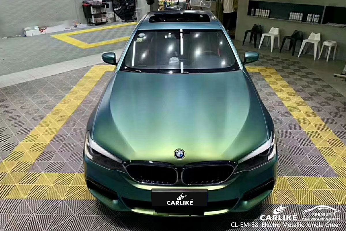 cl em 38 electro metallic jungle green car wrap vinyl for