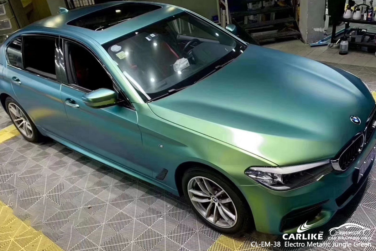 CARLIKE CL-EM-38 electro metallic jungle green car wrap vinyl for BMW