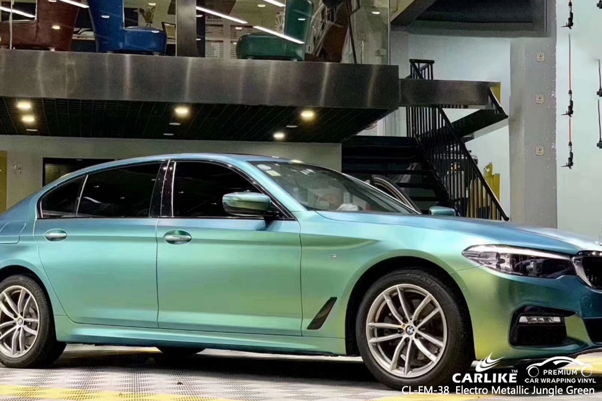 CARLIKE CL-EM-38 electro metallic jungle green car wrap vinyl for BMW