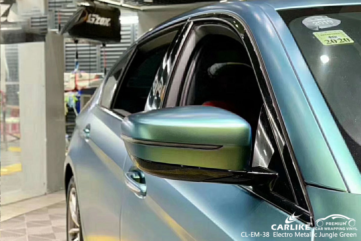 CARLIKE CL-EM-38 electro metallic jungle green car wrap vinyl for BMW