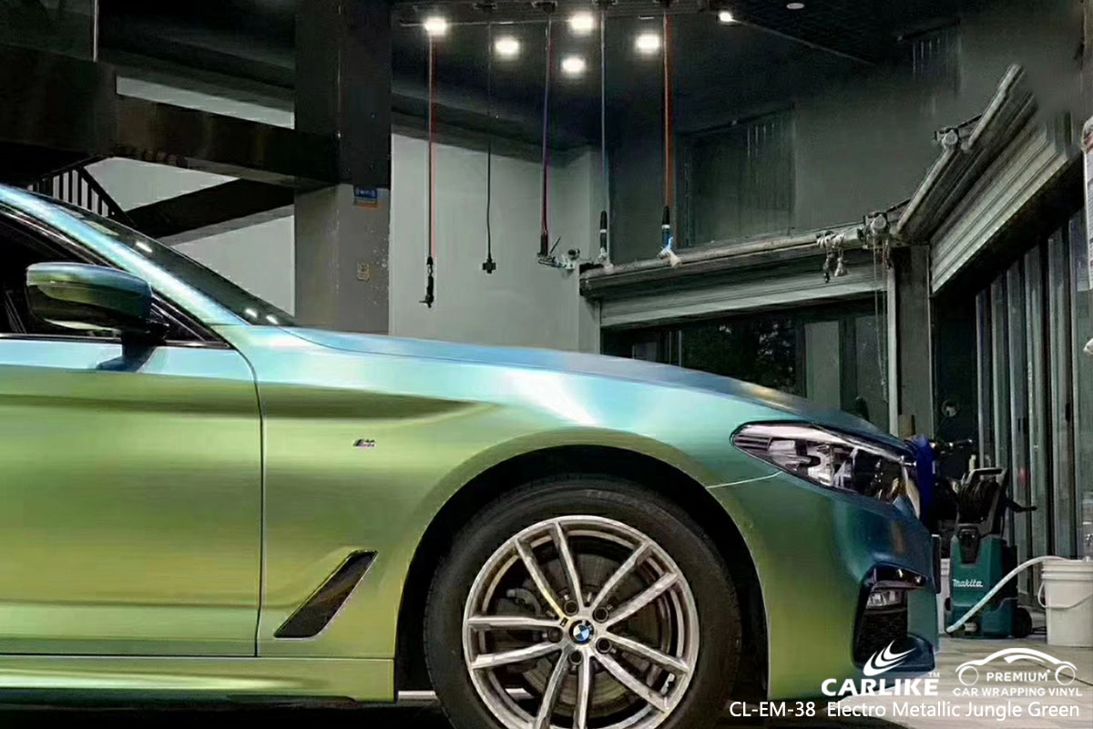 CARLIKE CL-EM-38 electro metallic jungle green car wrap vinyl for BMW