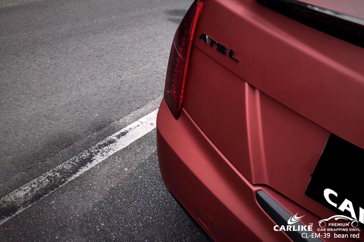 CARLIKE CL-EM-39 electro metallic bean red car wrap vinyl for Cadillac