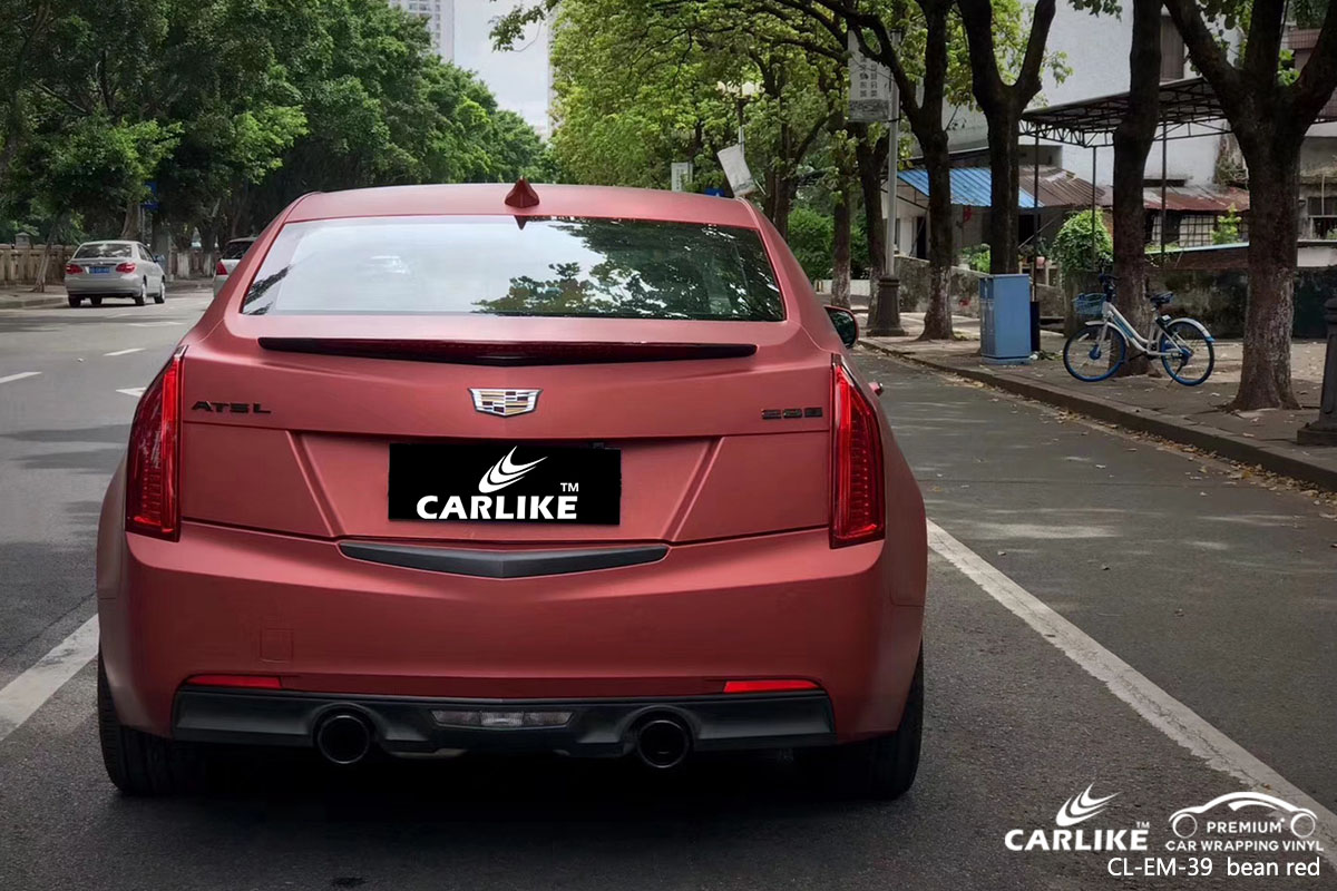 CARLIKE CL-EM-39 electro metallic bean red car wrap vinyl for Cadillac