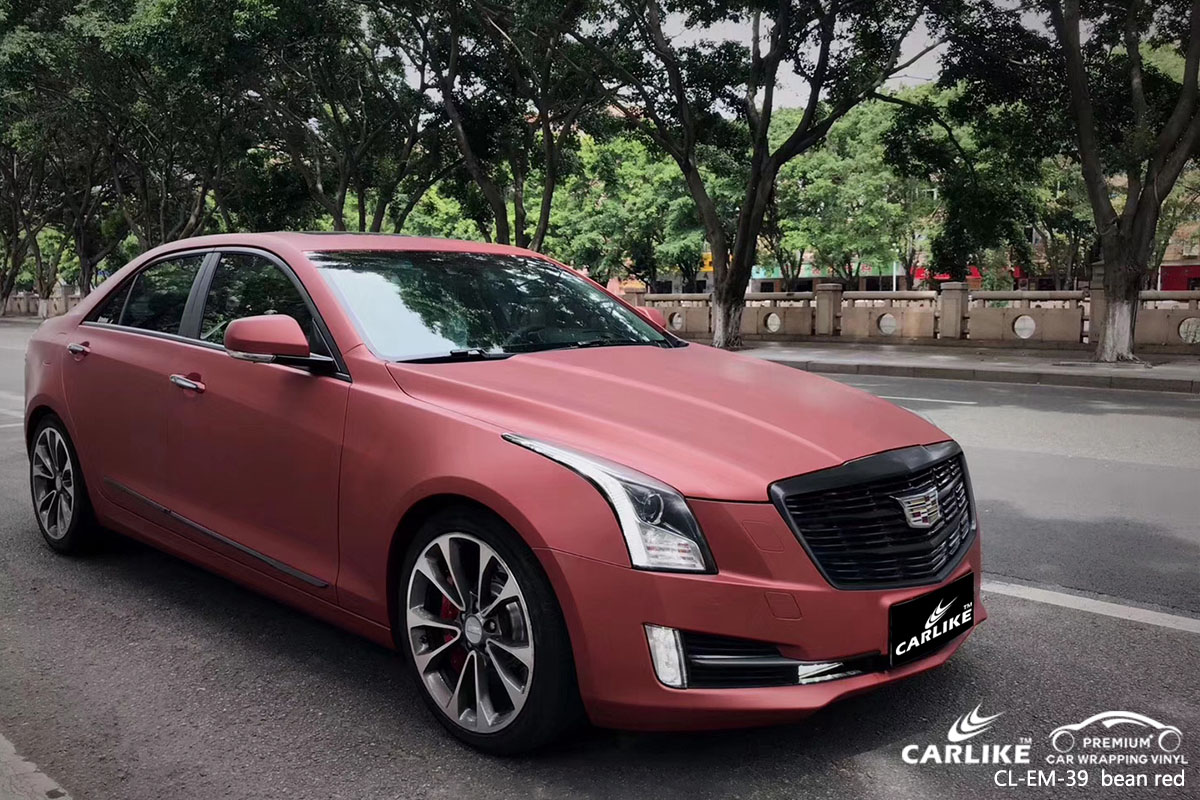 CARLIKE CL-EM-39 electro metallic bean red car wrap vinyl for Cadillac