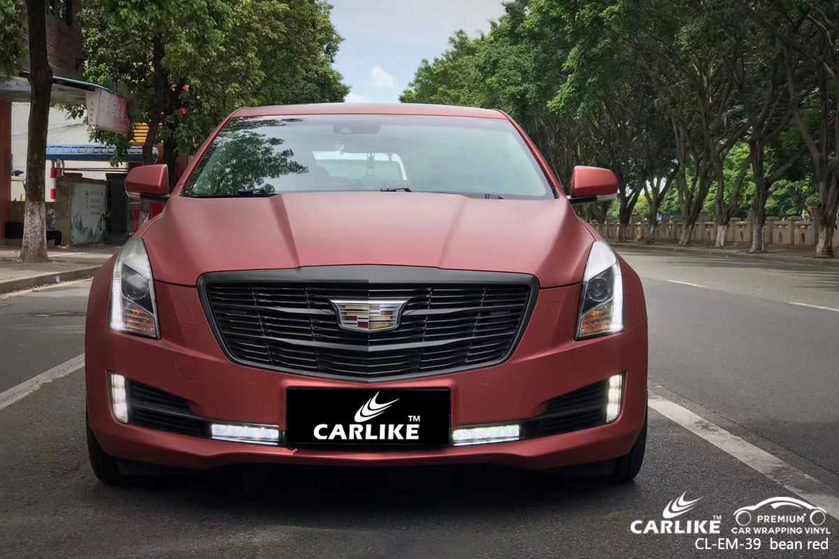 CARLIKE CL-EM-39 electro metallic bean red car wrap vinyl for Cadillac