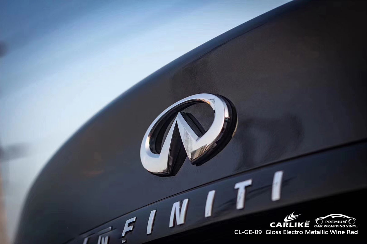 CARLIKE CL-GE-09 gloss electro metallic wine red car wrap vinyl for Infiniti