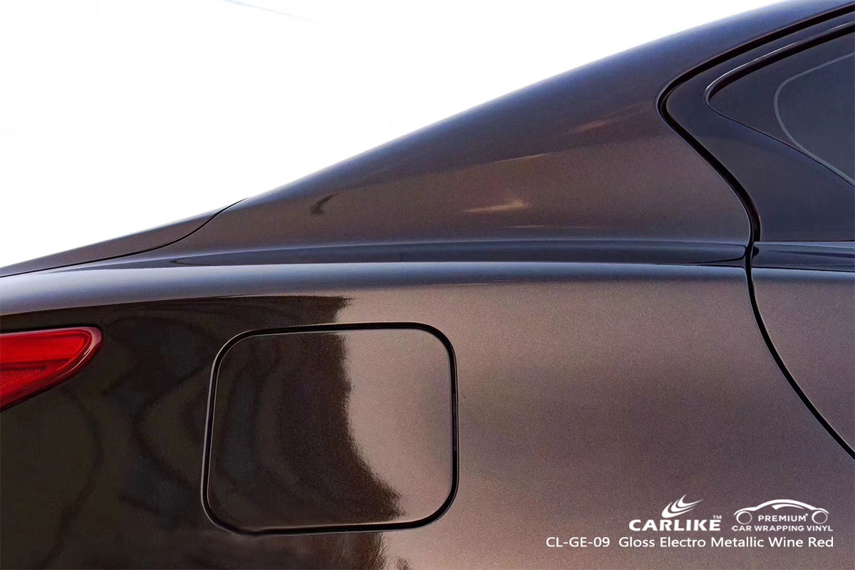 CARLIKE CL-GE-09 gloss electro metallic wine red car wrap vinyl for Infiniti