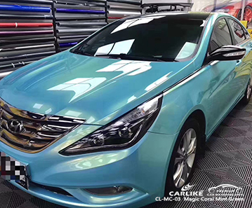 CL-MC-03 Hyundai için sihirli mercan nane yeşil araba sarma vinil