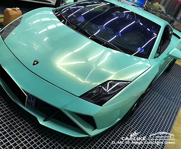 CARLIKE CL-MC-03 Lamborghini için sihirli mercan nane yeşil araba sarma vinil