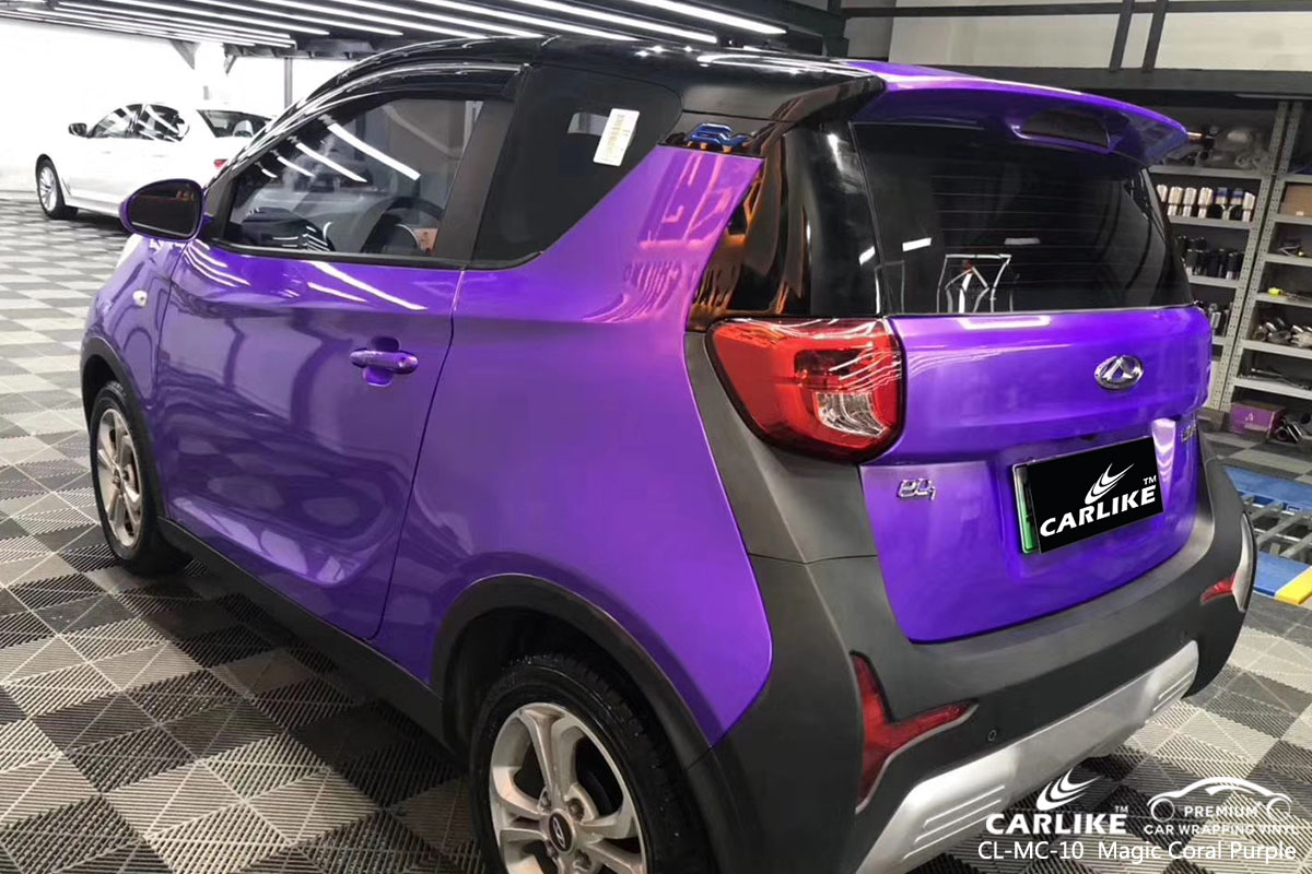 CARLIKE CL-MC-10 magic coral purple car wrap vinyl for small car