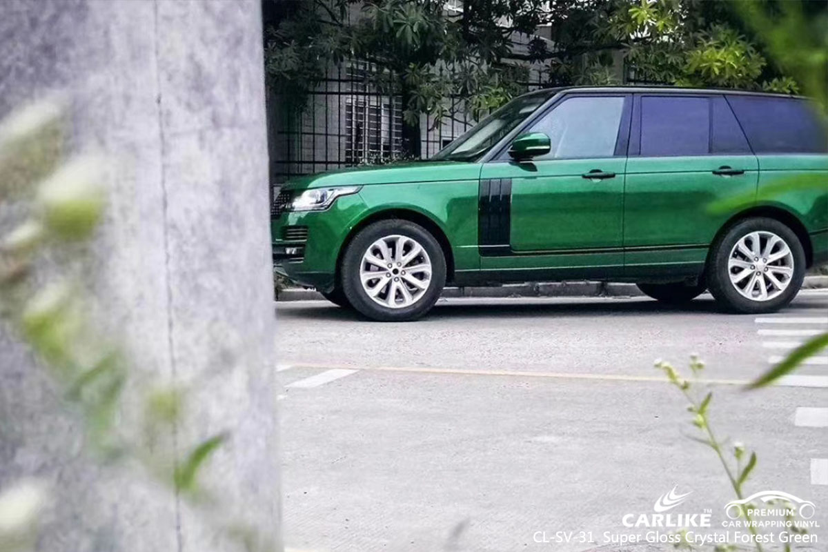 CARLIKE CL-SV-31 super gloss crystal forest green car wrap vinyl for Land Rover
