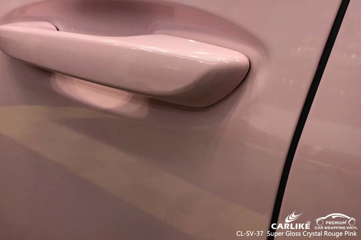 CARLIKE CL-SV-37 super gloss crystal rouge pink car wrap vinyl for Lexus