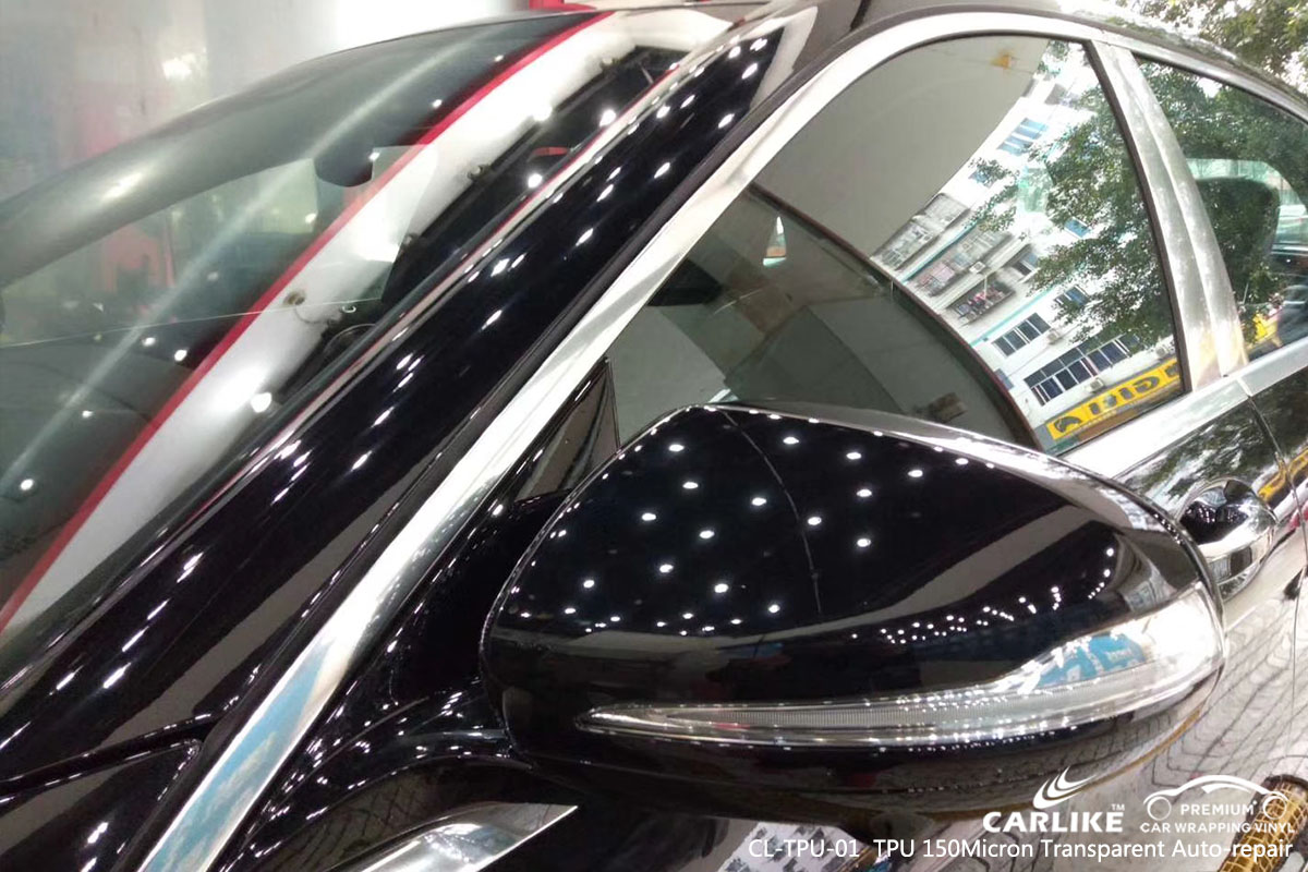 CARLIKE CL-TPU-01 TPU 150 micron transparent auto-repair car wrap vinyl for Maybach