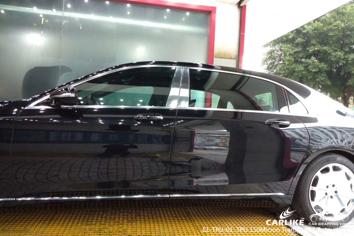 CARLIKE CL-TPU-01 TPU 150 micron transparent auto-repair car wrap vinyl for Maybach