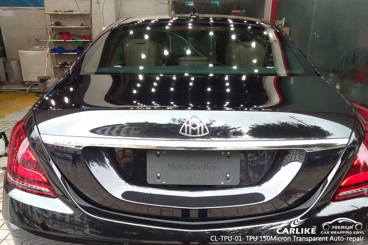 CARLIKE CL-TPU-01 TPU 150 micron transparent auto-repair car wrap vinyl for Maybach