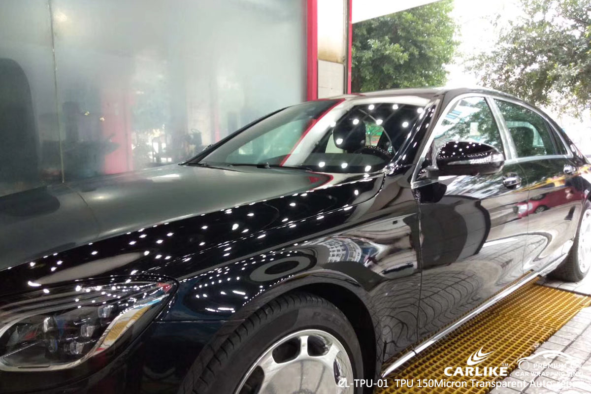 CARLIKE CL-TPU-01 TPU 150 micron transparent auto-repair car wrap vinyl for Maybach