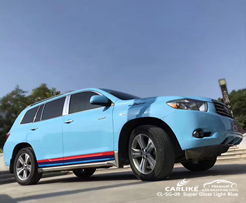 CL-SG-09 SUPER GLAM LIGHT BLACK CAR التفاف السيارة لتويوتا