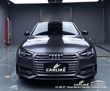 CL-GE-07 Gloss Electro Metallic Titanium Gray التفاف السيارة الفينيل لأودي