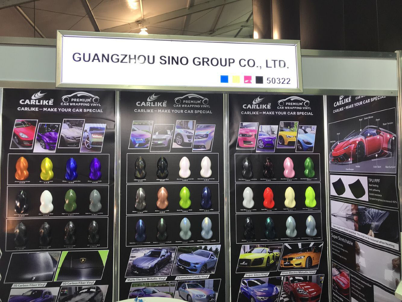 2019 SEMA SHOW DAY 2: SINO GROUP CARLIKE™ Vinyl Wrap On The Show