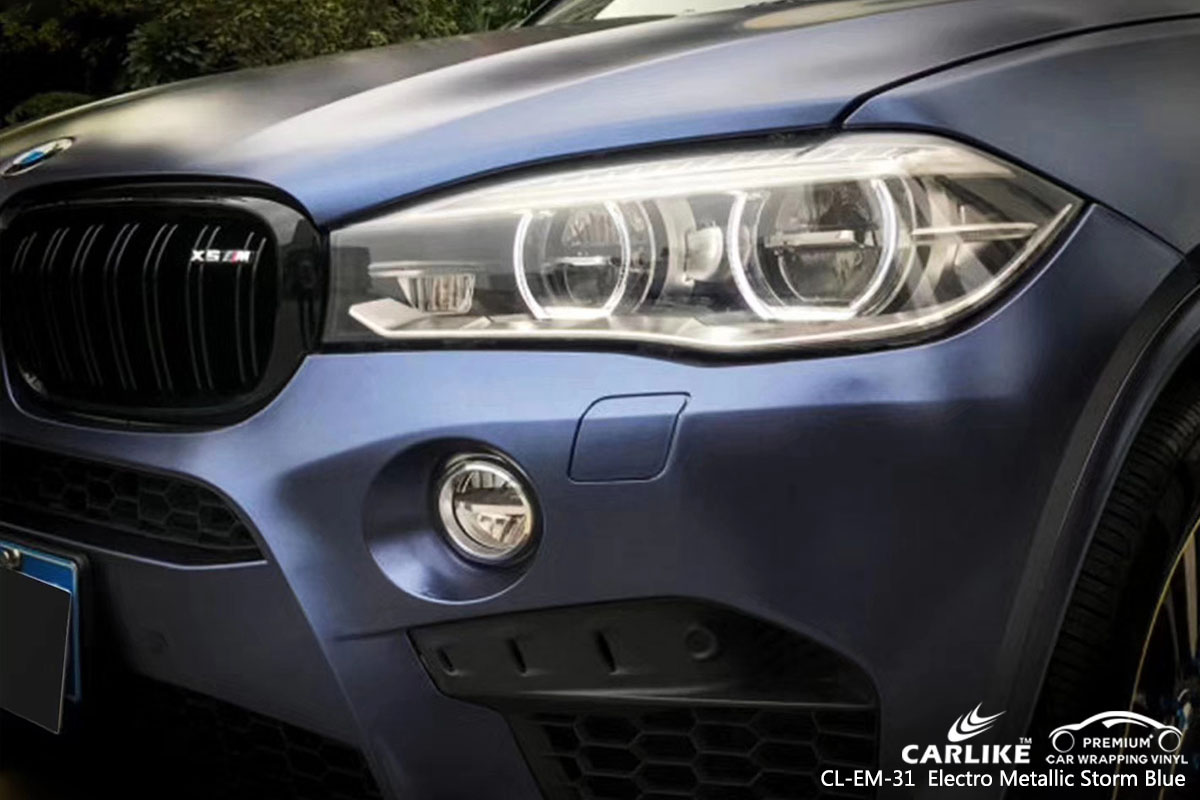 CARLIKE CL-EM-31  Electro Metallic Storm Blue car wrap vinyl for BMW
