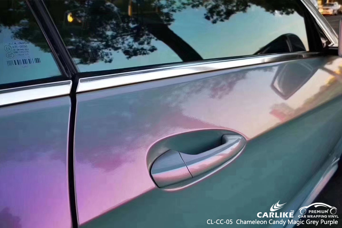  CL-CC-05 Chameleon Candy Magic Grey Purple car wrap vinyl for Benz