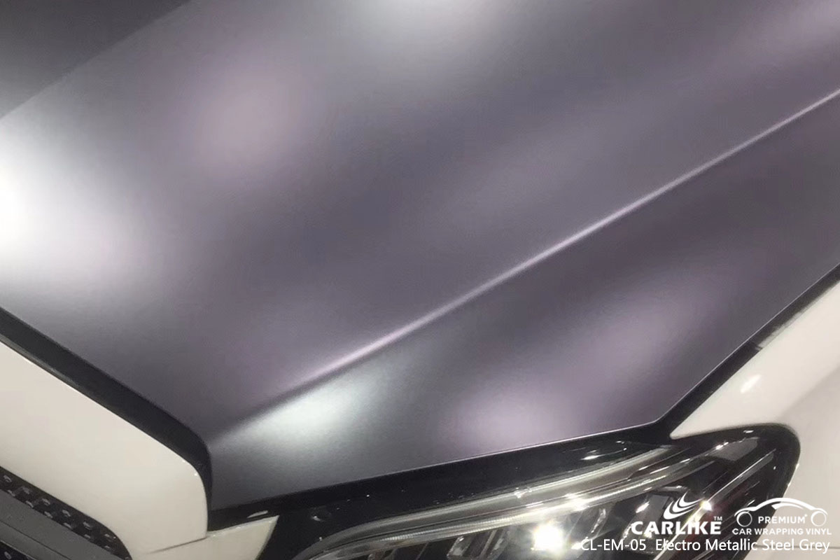  CL-EM-05 Electro Metallic Steel Grey car wrap vinyl for Benz