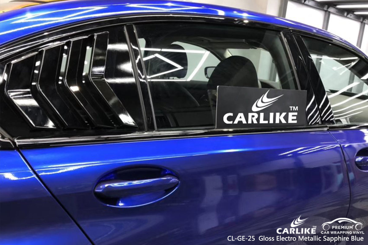 CARLIKE CL-EM-25 Electro Metallic Mist Blue car wrap vinyl for BMW