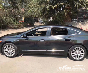CL-IL-05 الليزر الأسود اللامع للسيارة التفاف الفينيل لبويك
