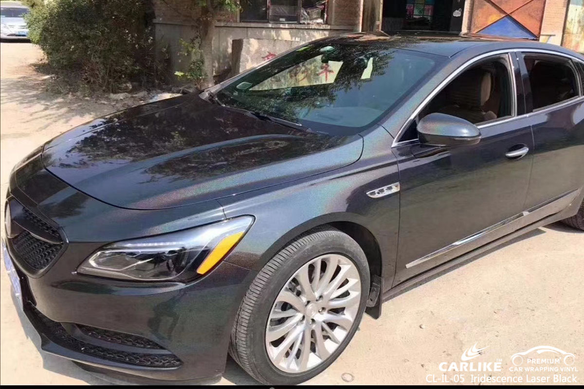 CARLIKE CL-IL-05 Iridescence Laser Black car wrap vinyl for Buick