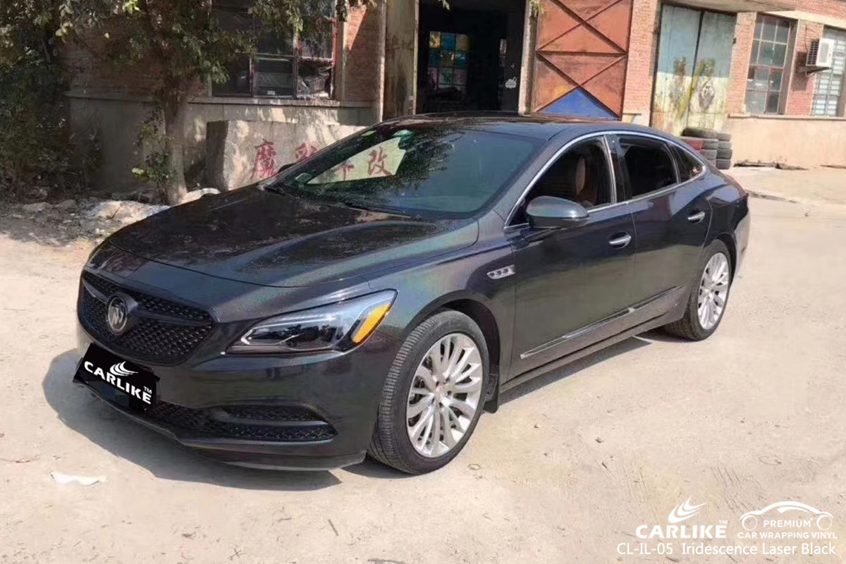 CARLIKE CL-IL-05 Iridescence Laser Black car wrap vinyl for Buick