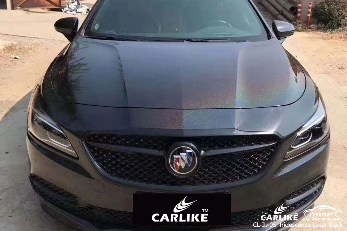 CARLIKE CL-IL-05 Iridescence Laser Black car wrap vinyl for Buick