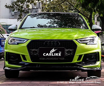 CL-MC-12 vinile avvolgente per auto verde corallo magico per Audi