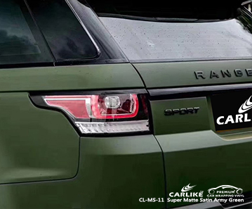 CL-MS-11 super matte satin army green auto vinyl wrap supplier for Rover