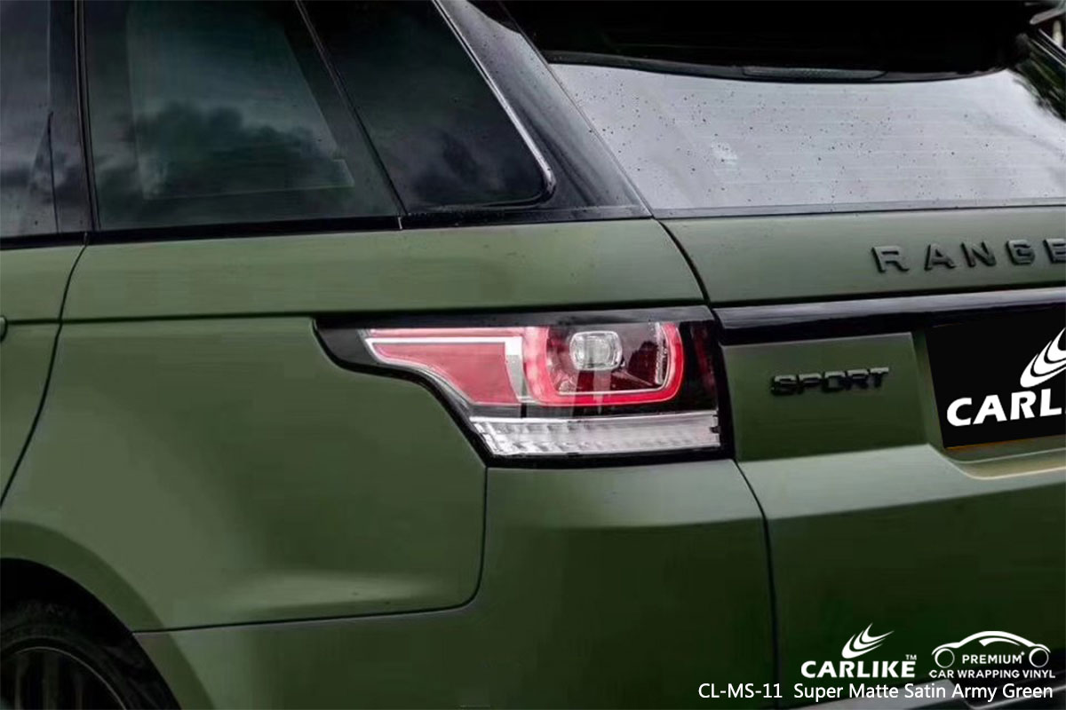 CL-MS-11 Super Matte Satin Army Green car wrap vinyl for Rover