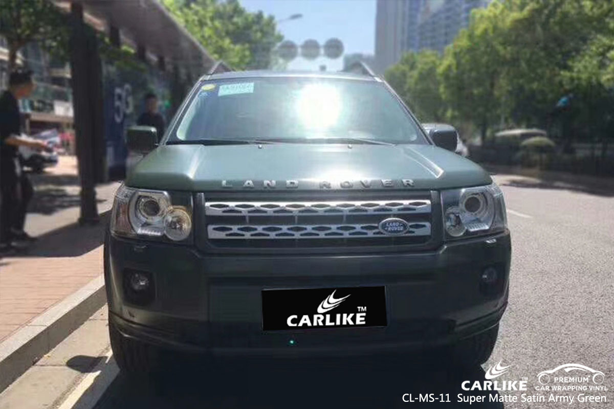 CL-MS-11 Super Matte Satin Army Green car wrap vinyl for Rover