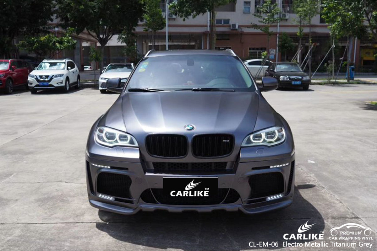 CL-EM-06 Electro Metallic Titanium Grey car wrap vinyl for BMW