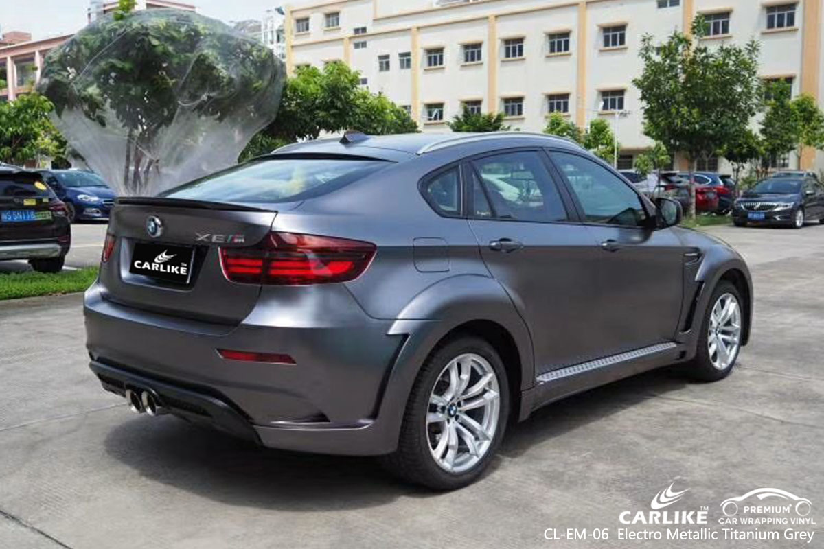 CL-EM-06 Electro Metallic Titanium Grey car wrap vinyl for BMW