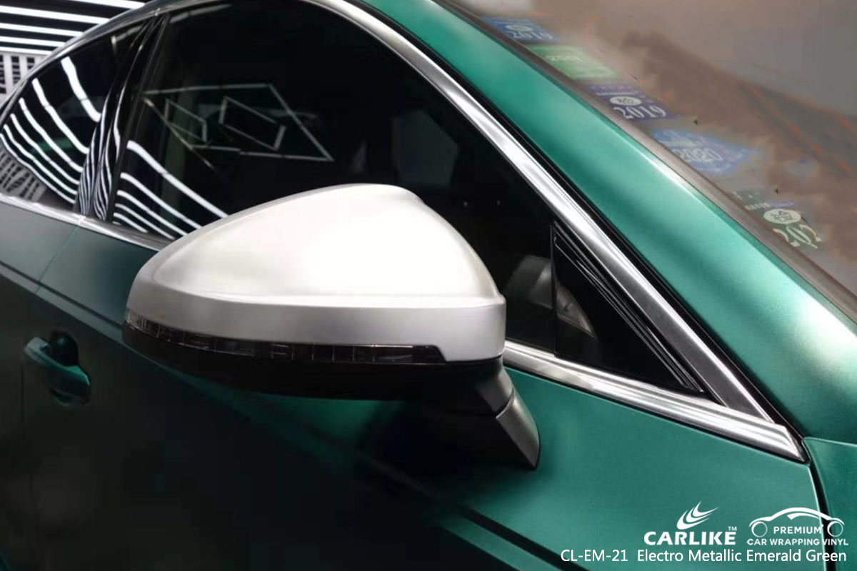 CL-EM-21 Electro Metallic Emerald Green car wrap vinyl for Audi