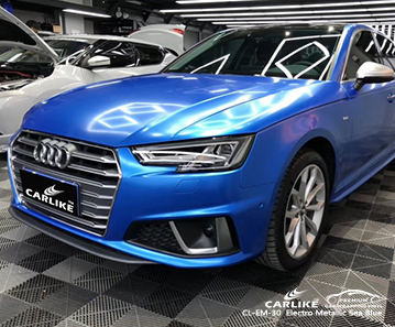 CL-EM-30 Electro metallic sea blue high quality car wrap vinyl for Audi