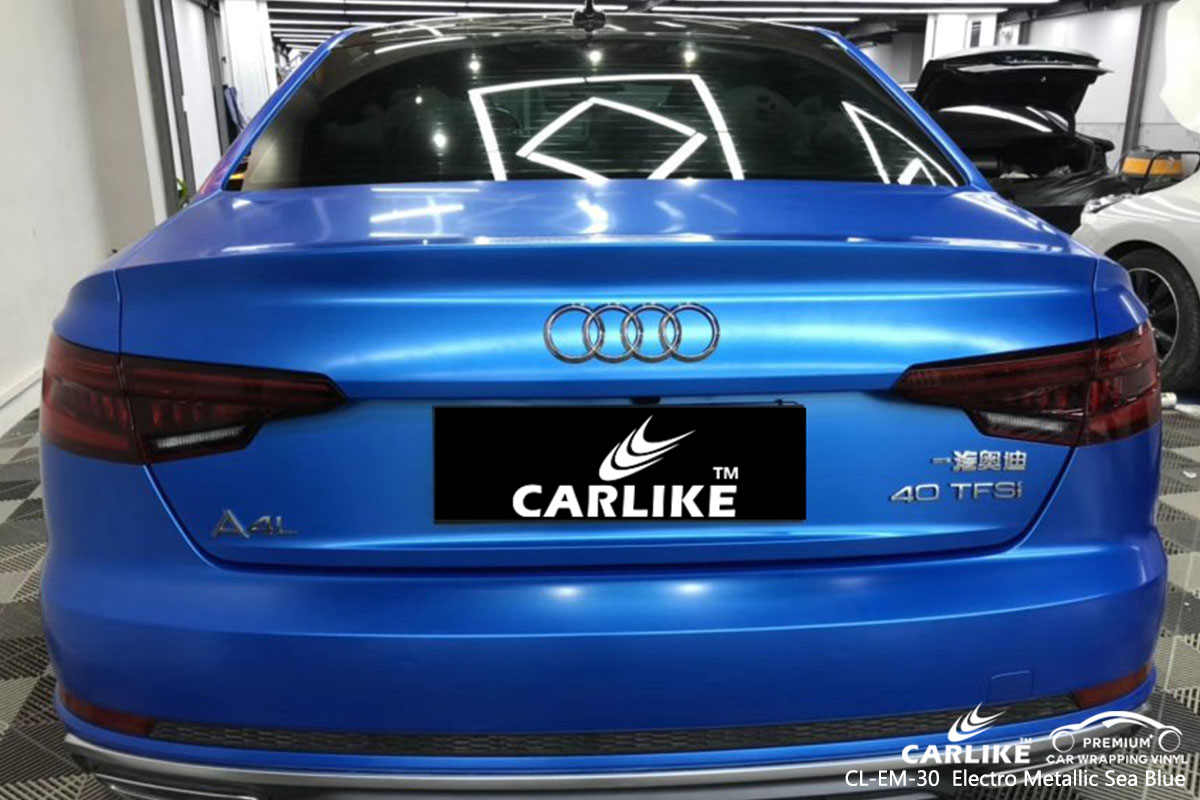 CL-EM-30 Electro Metallic Sea Blue car wrap vinyl for Audi