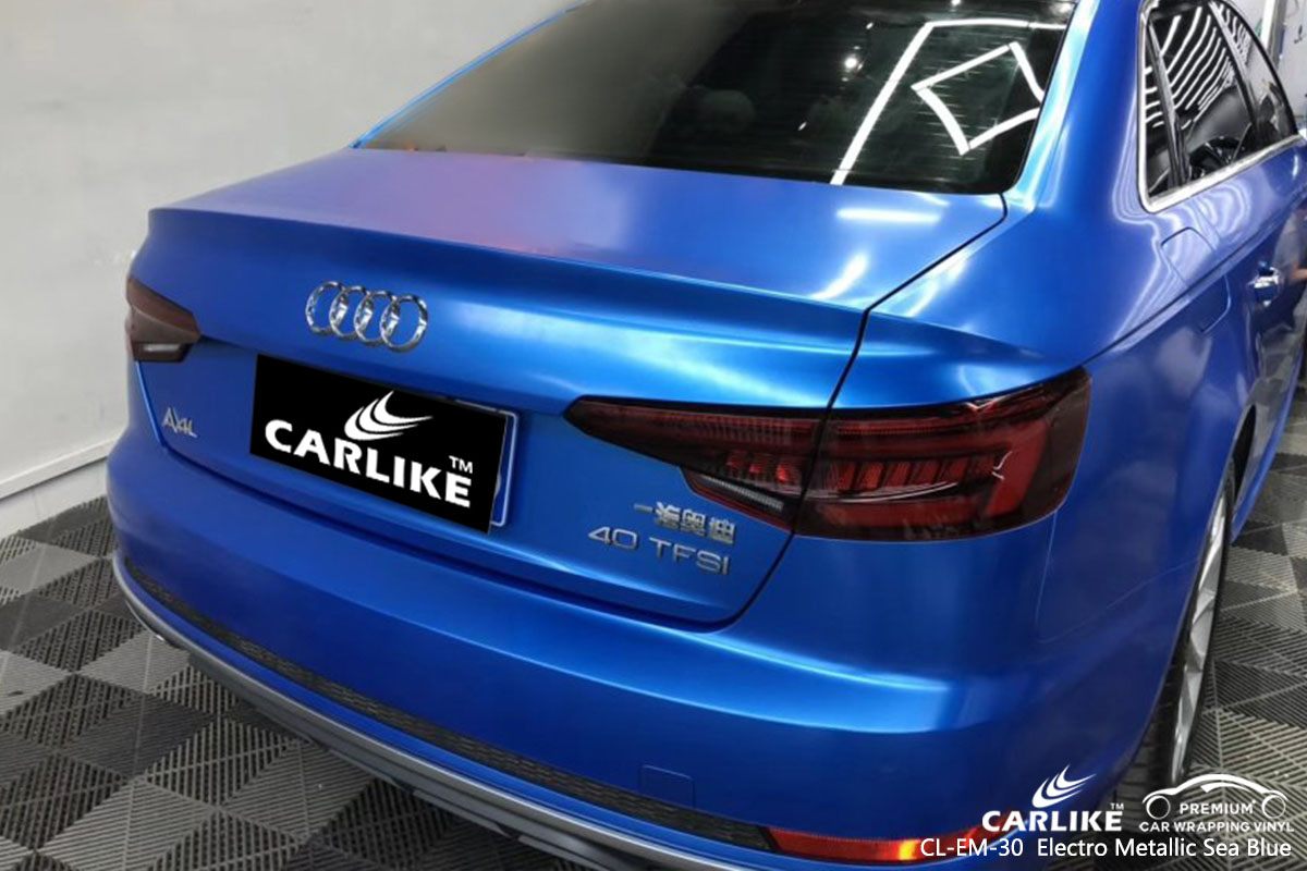 CL-EM-30 Electro Metallic Sea Blue car wrap vinyl for Audi