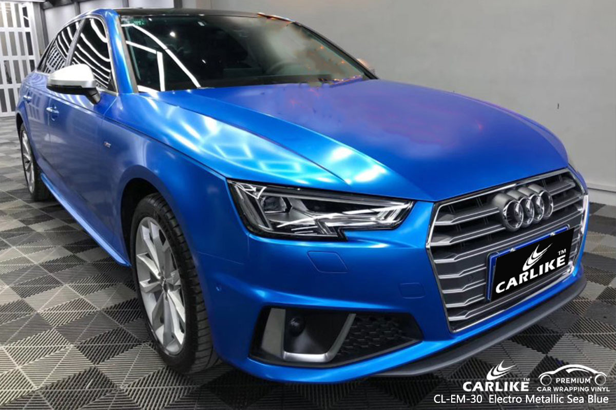 CL-EM-30 Electro Metallic Sea Blue car wrap vinyl for Audi