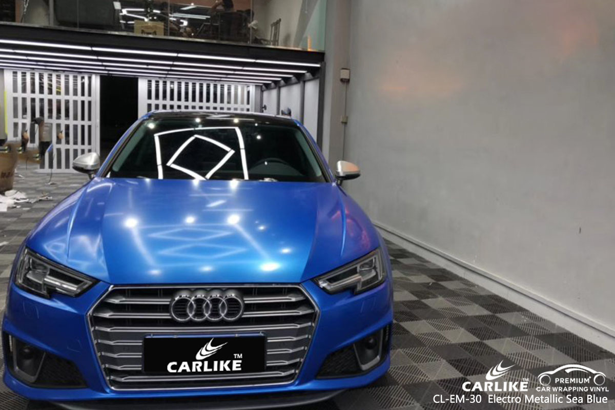 CL-EM-30 Electro Metallic Sea Blue car wrap vinyl for Audi